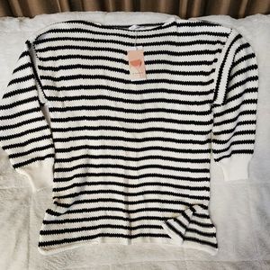 Black and white sweater